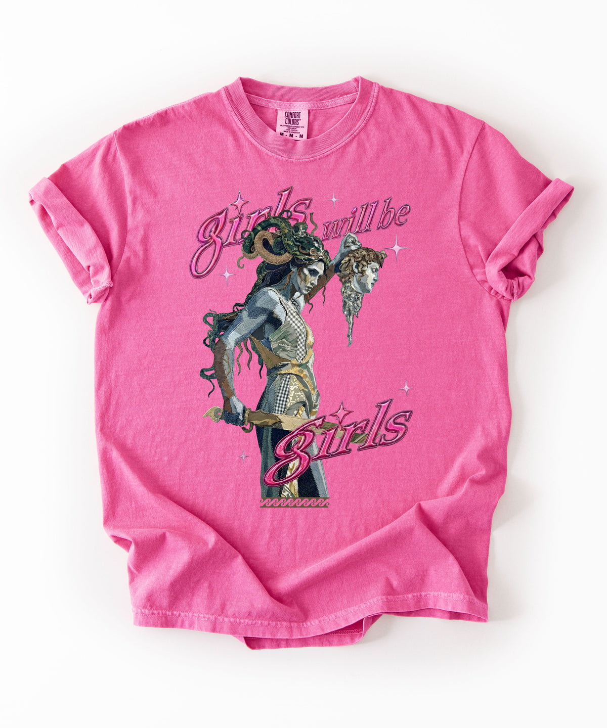 "Girls Will Be Girls" Medusa Graphic T-Shirt