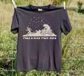 Black “Take a Hike They Said” T-shirt with a bear driving an ATV after a hiker