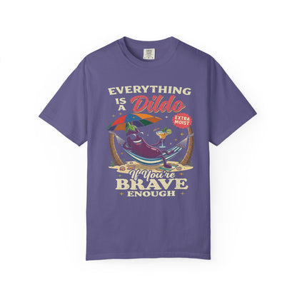 Brave Enough Beach Graphic T-Shirt