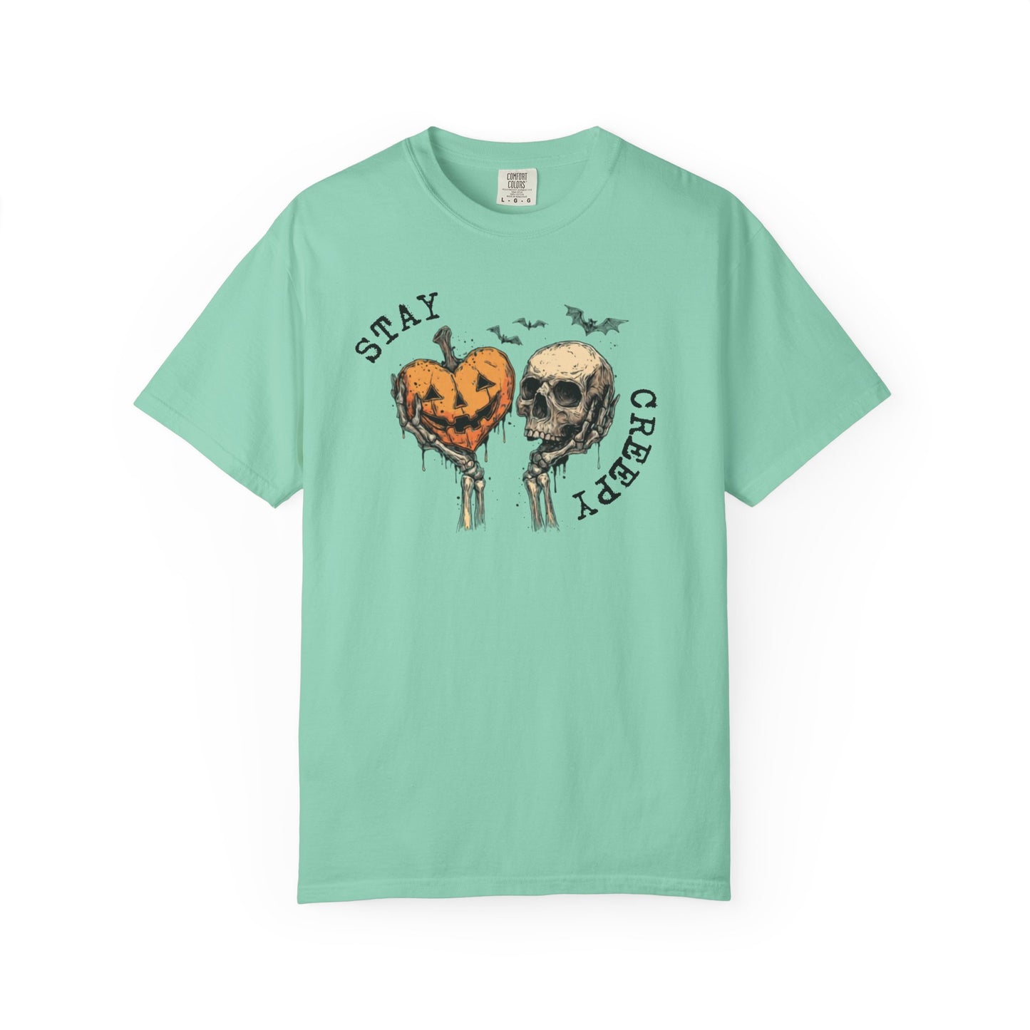 Stay Creepy Skull & Jack-O'-Lantern T-Shirt – Island Reef
