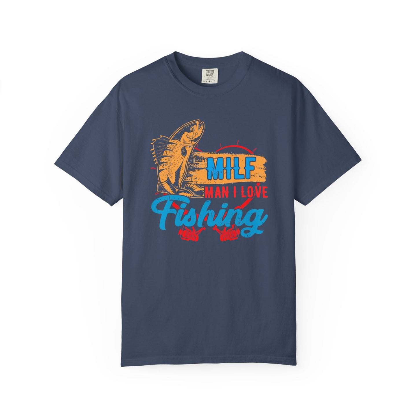 Fishing T-Shirt — "MILF: Man I Love Fishing" Retro Fish Graphic