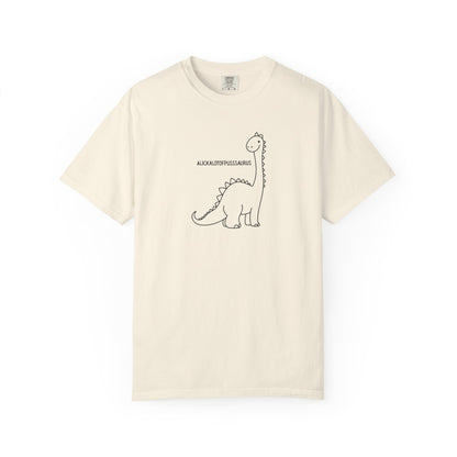 Comfort Colors Cute Brontosaurus Adult Doodle T-Shirt