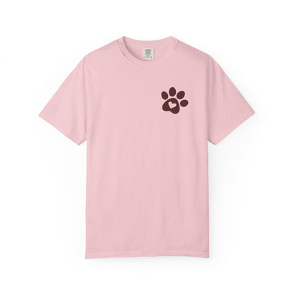blossom t-shirt with a black graphic on a white background