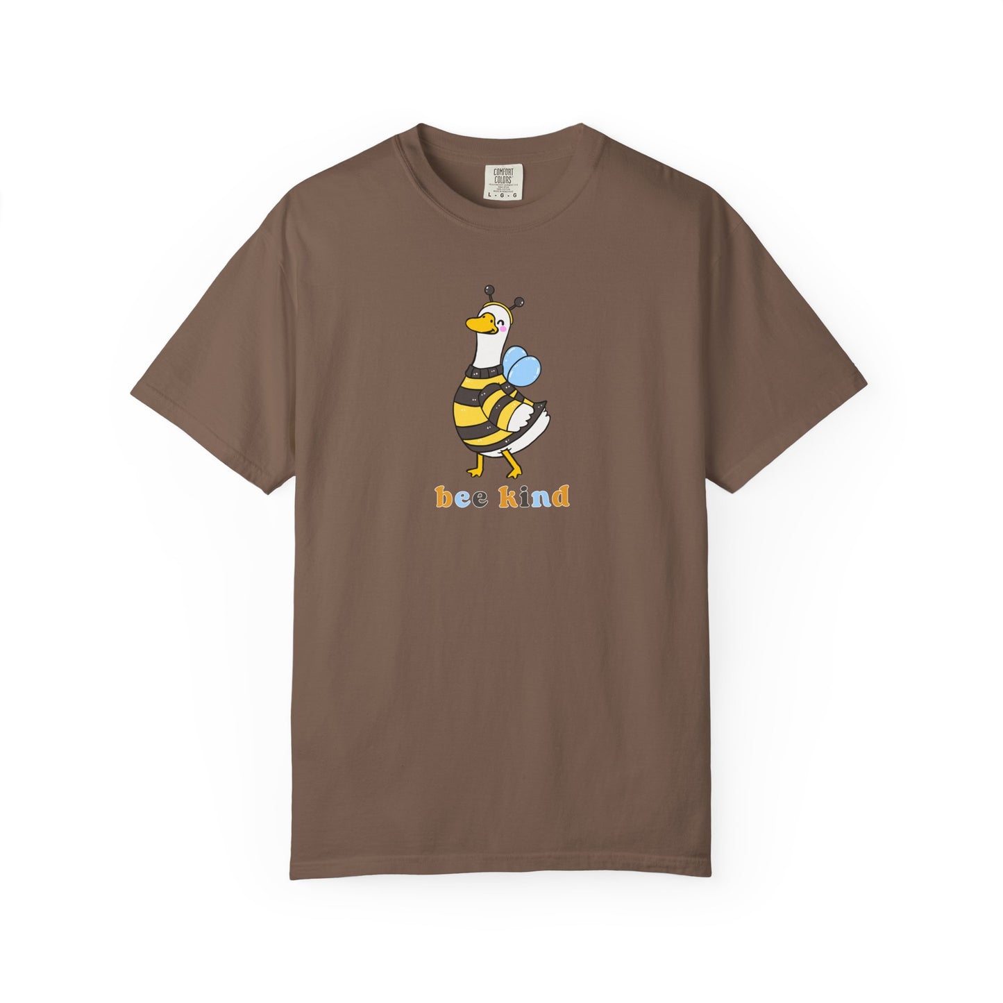Bee Kind Silly Goose T-Shirt in Espresso — funny bee costume graphic tee