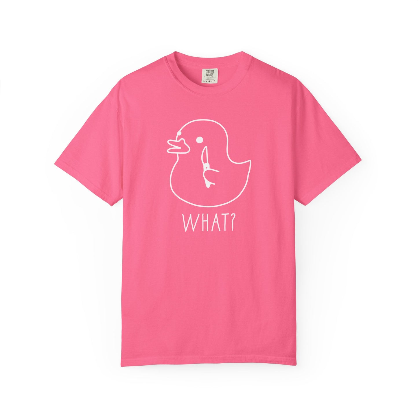 Silly Goose WHAT? Graphic T-Shirt in CRUNCHBERRY — funny garment dyed goose meme tee