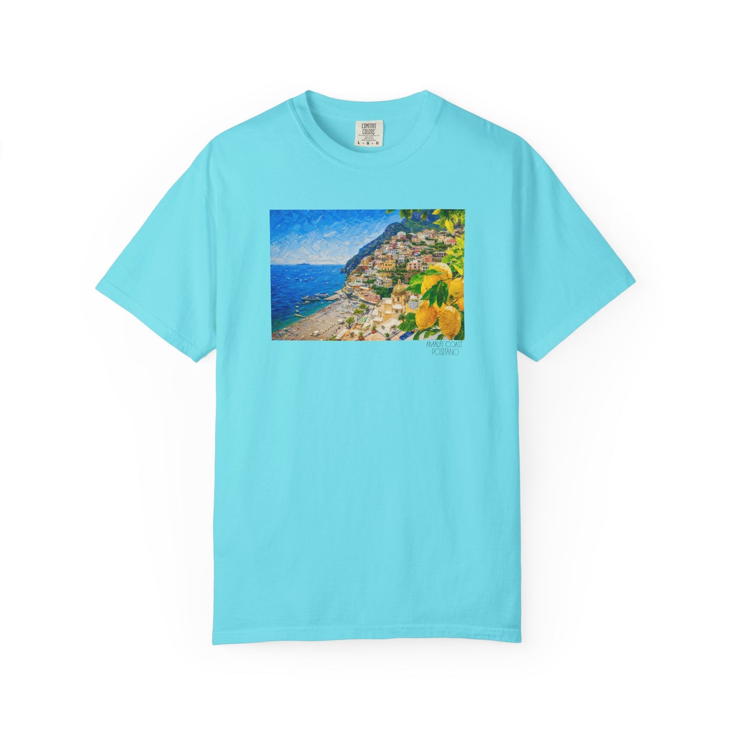 Amalfi Coast Positano Coastal Villa Beach T-Shirt