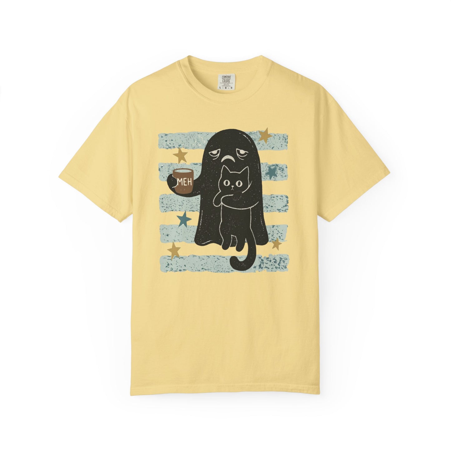Grumpy Ghost & Black Cat Graphic Tee