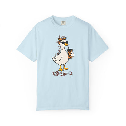 Comfort Colors funny boy mom goose shirt in chambray — garment dyed graphic tee
