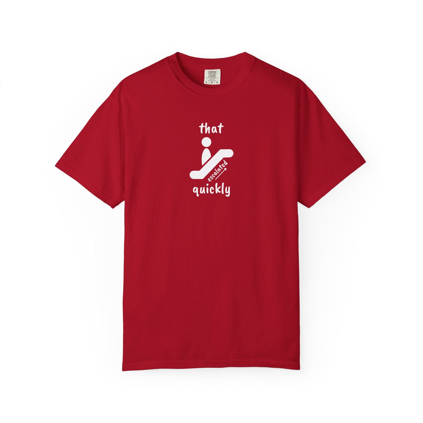 That escalated Quickly Minimalist T shirt