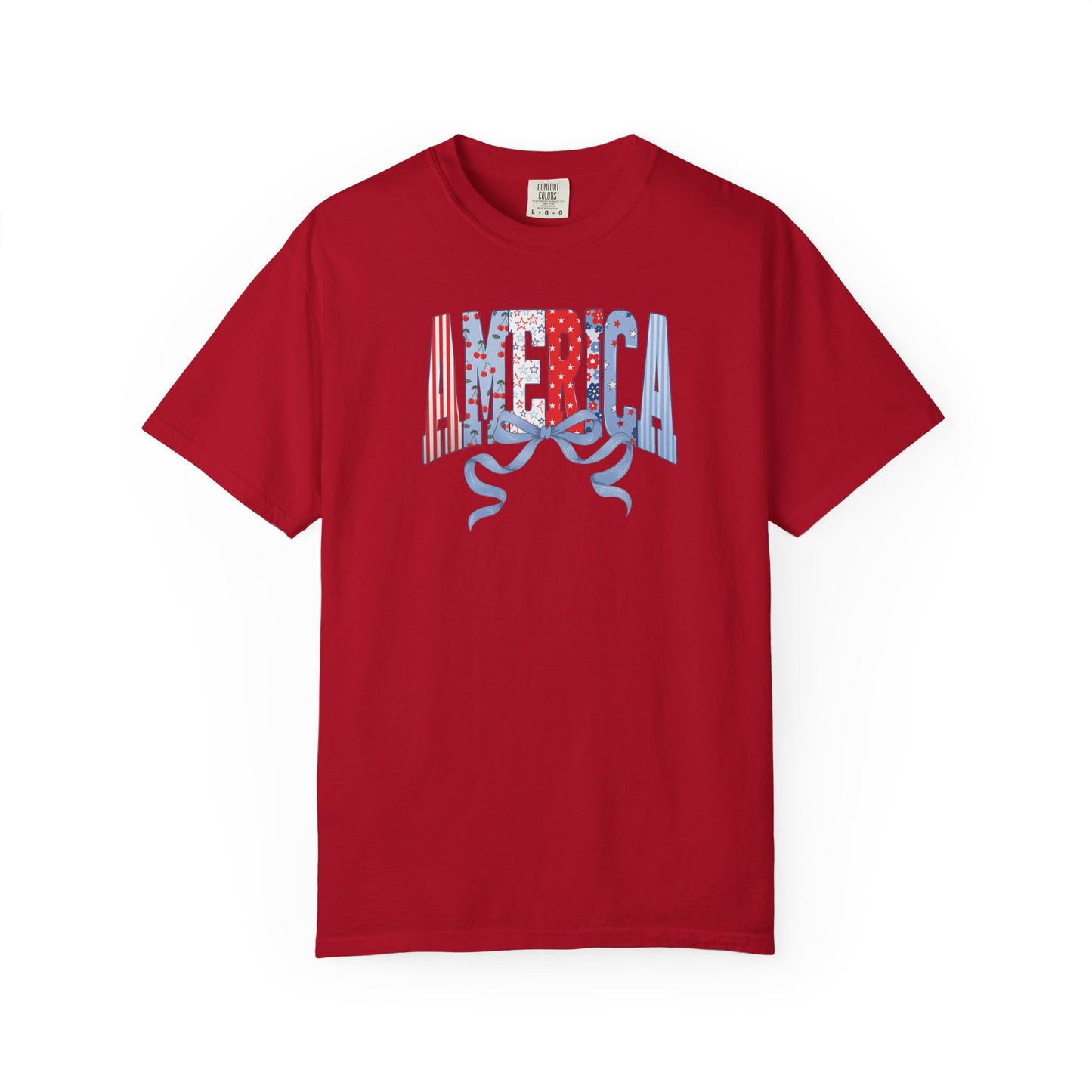 America Comfort Colors 1717 T-Shirt in red – Garment-Dyed Unisex Tee