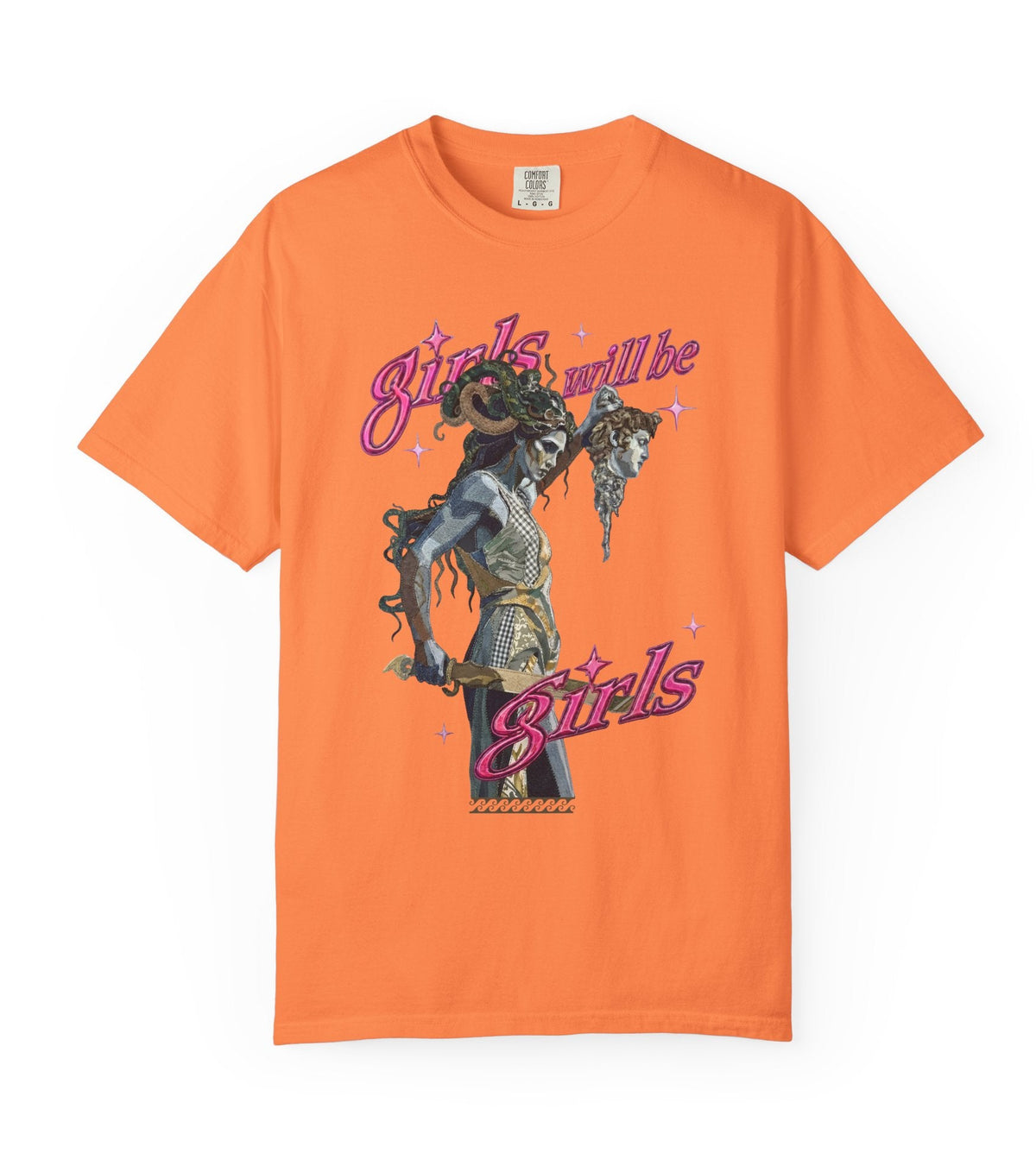 "Girls Will Be Girls" Medusa Graphic T-Shirt