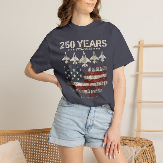 250 Years 1776–2026 American Flag shirt