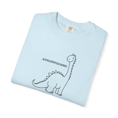 Comfort Colors Cute Brontosaurus Adult Doodle T-Shirt