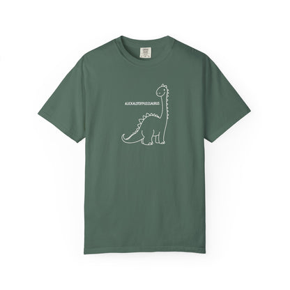 Comfort Colors Cute Brontosaurus Adult Doodle T-Shirt