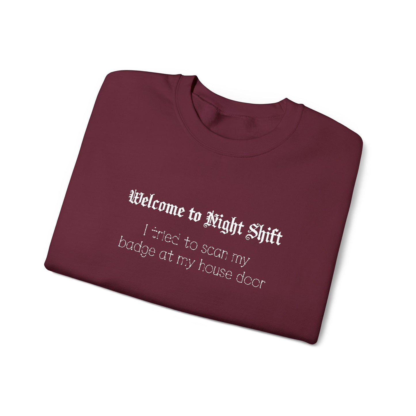 Personalized Nurse Sweatshirt Embroidered