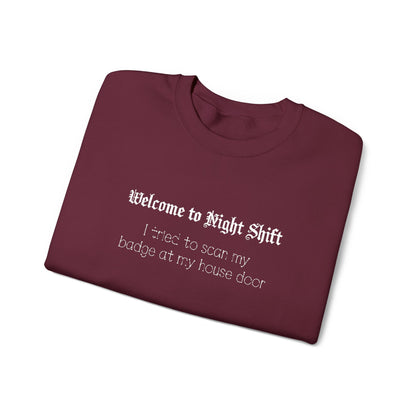 Personalized Nurse Sweatshirt Embroidered