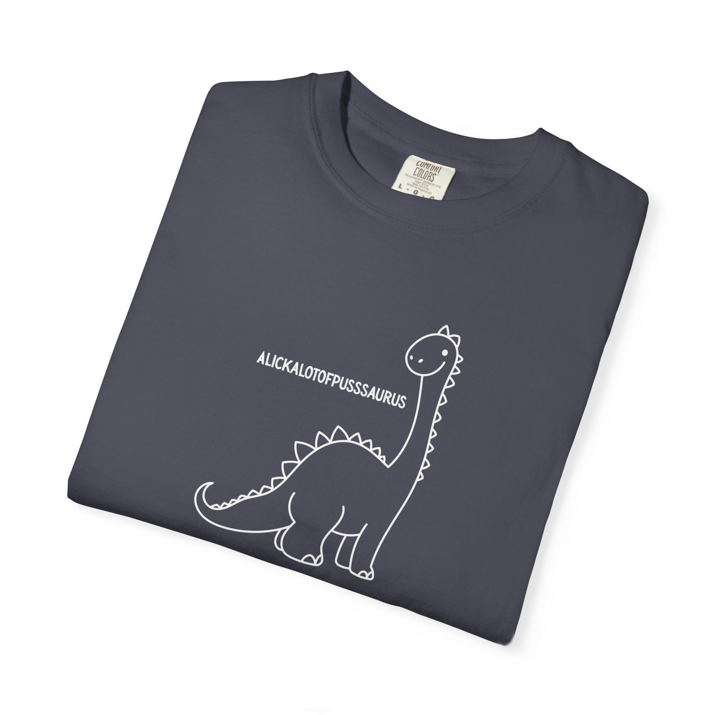 Comfort Colors Cute Brontosaurus Adult Doodle T-Shirt