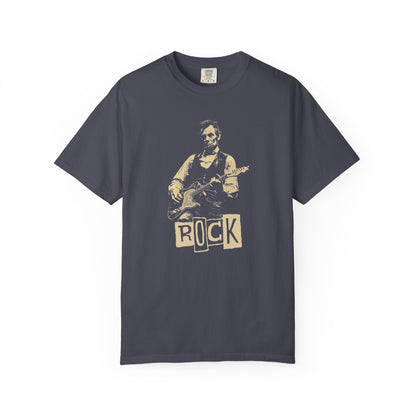 President Abraham Lincoln Rock Guitarist Vintage Tee