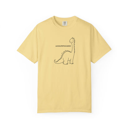 Comfort Colors Cute Brontosaurus Adult Doodle T-Shirt