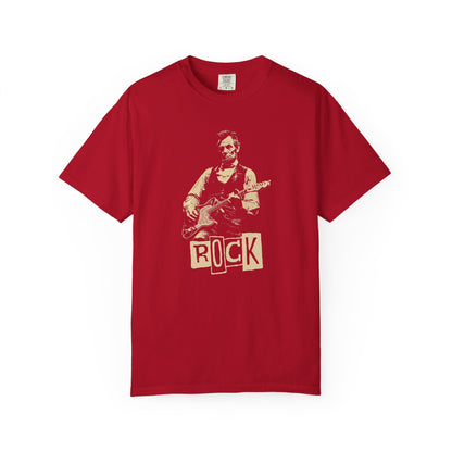 President Abraham Lincoln Rock Guitarist Vintage Tee