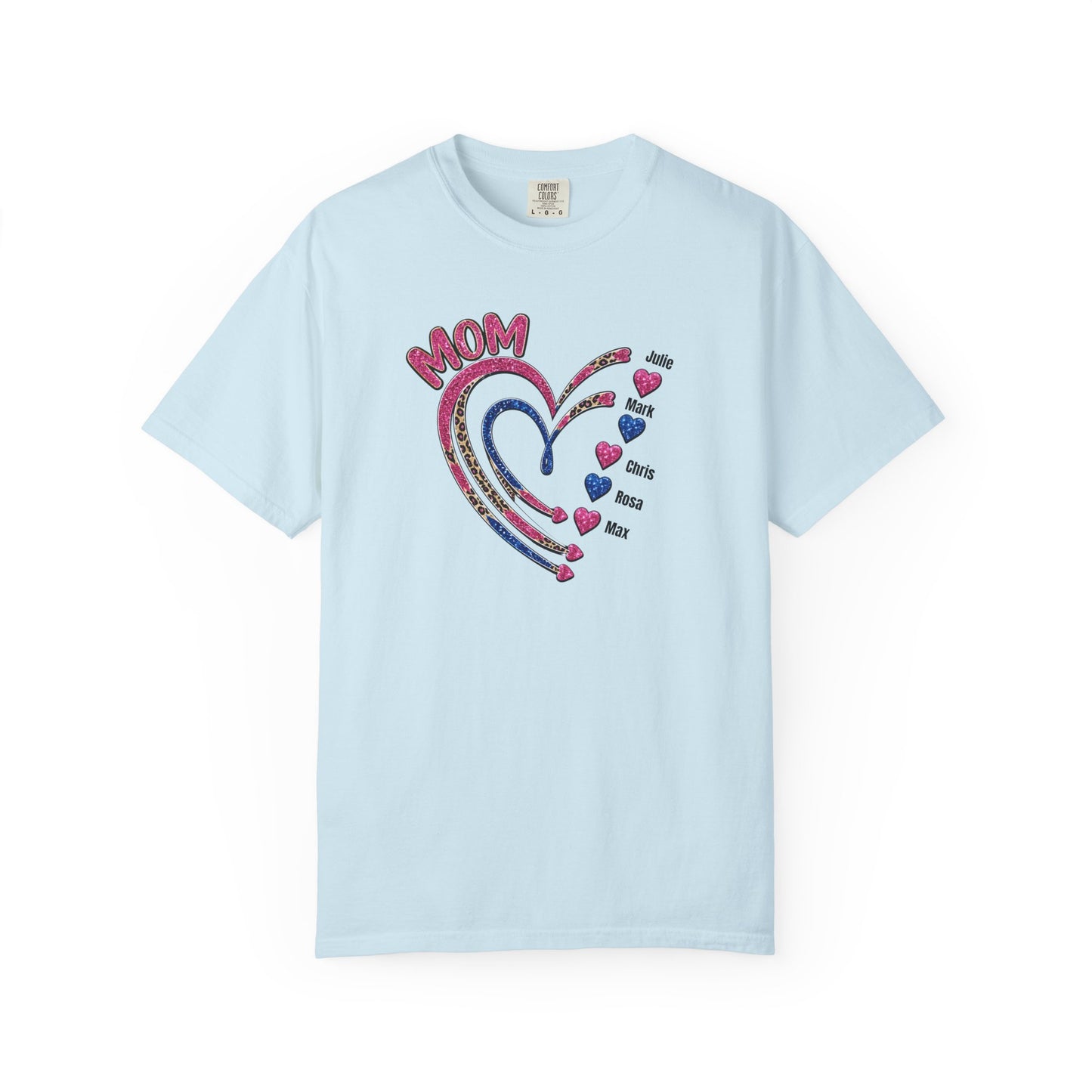 Custom Mom Heart Graphic T-Shirt