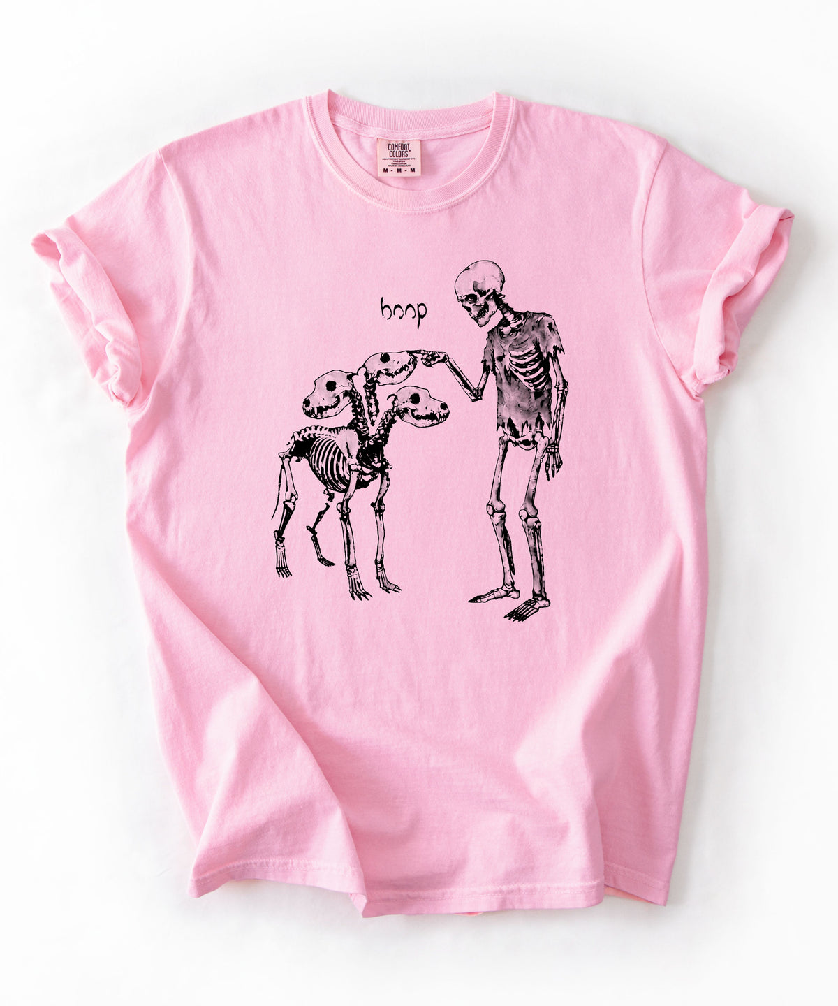 Blossom garment-dyed Boop Skeleton Cerberus graphic t-shirt — GodaStudio