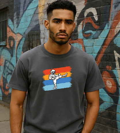 Astronaut Karate Kick T-Shirt
