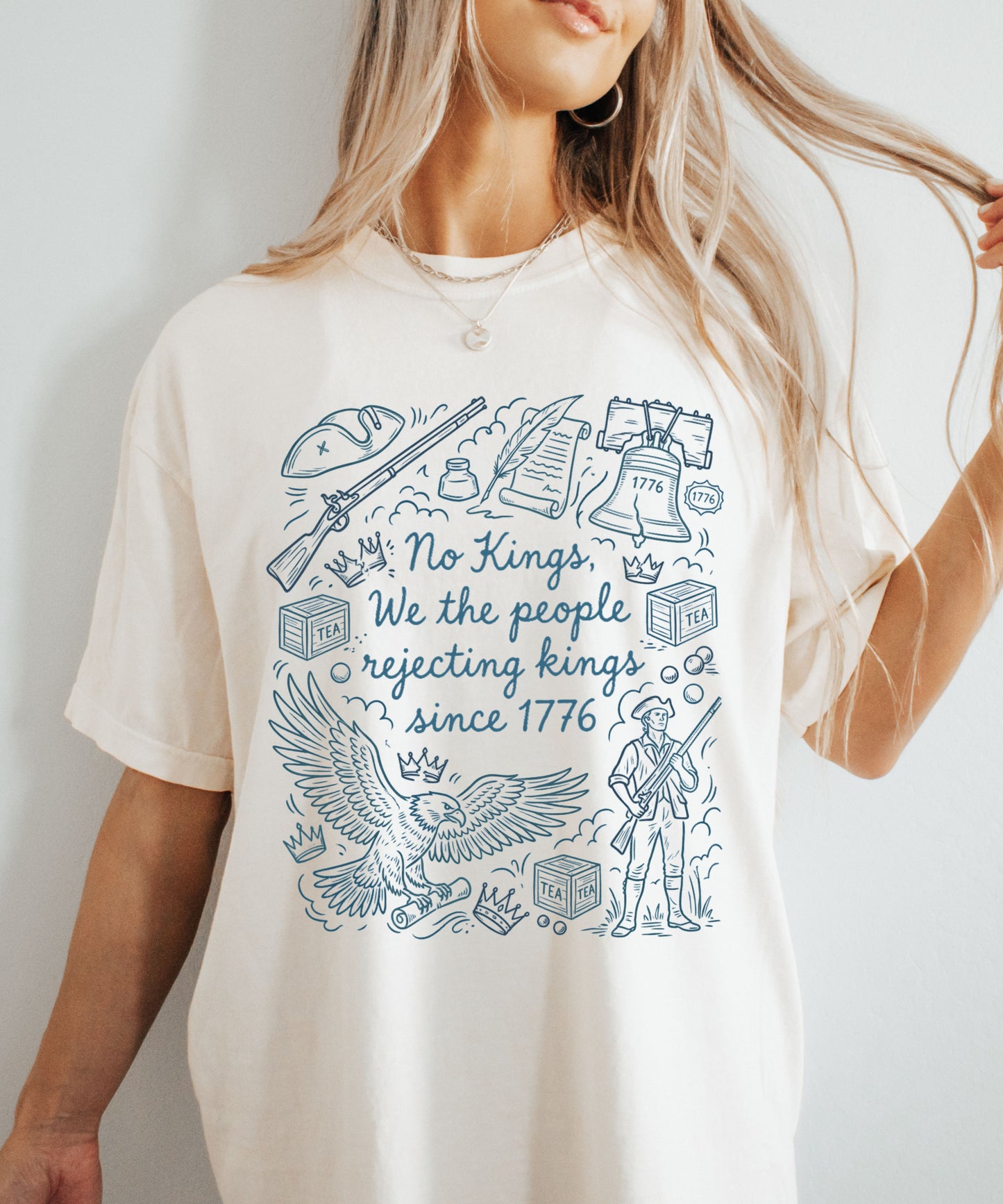 Comfort Colors Patriotic 'No Kings' T-Shirt