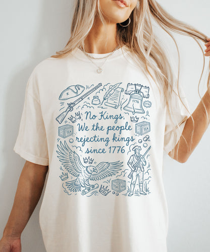 Comfort Colors Patriotic 'No Kings' T-Shirt
