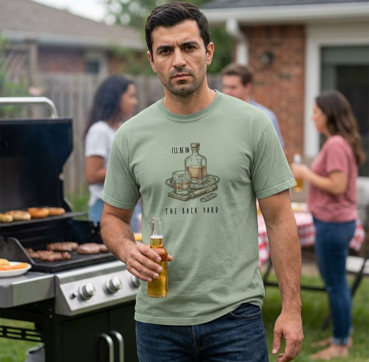 Comfort Colors® “I’ll Be in the Backyard” shirt