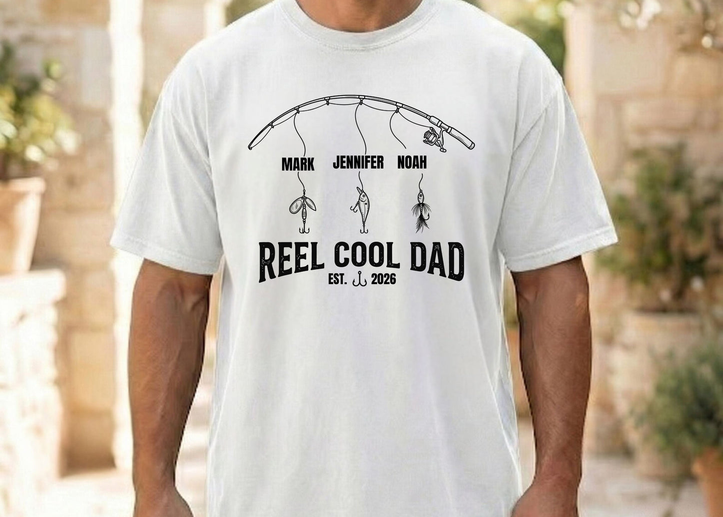 Personalized Fishing Dad Tee – Reel Cool Dad Gift