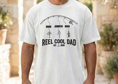 Personalized Fishing Dad Tee – Reel Cool Dad Gift
