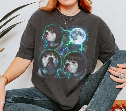 English Bulldog Bowl-Cut Bootleg Funny T-Shirt – Pepper