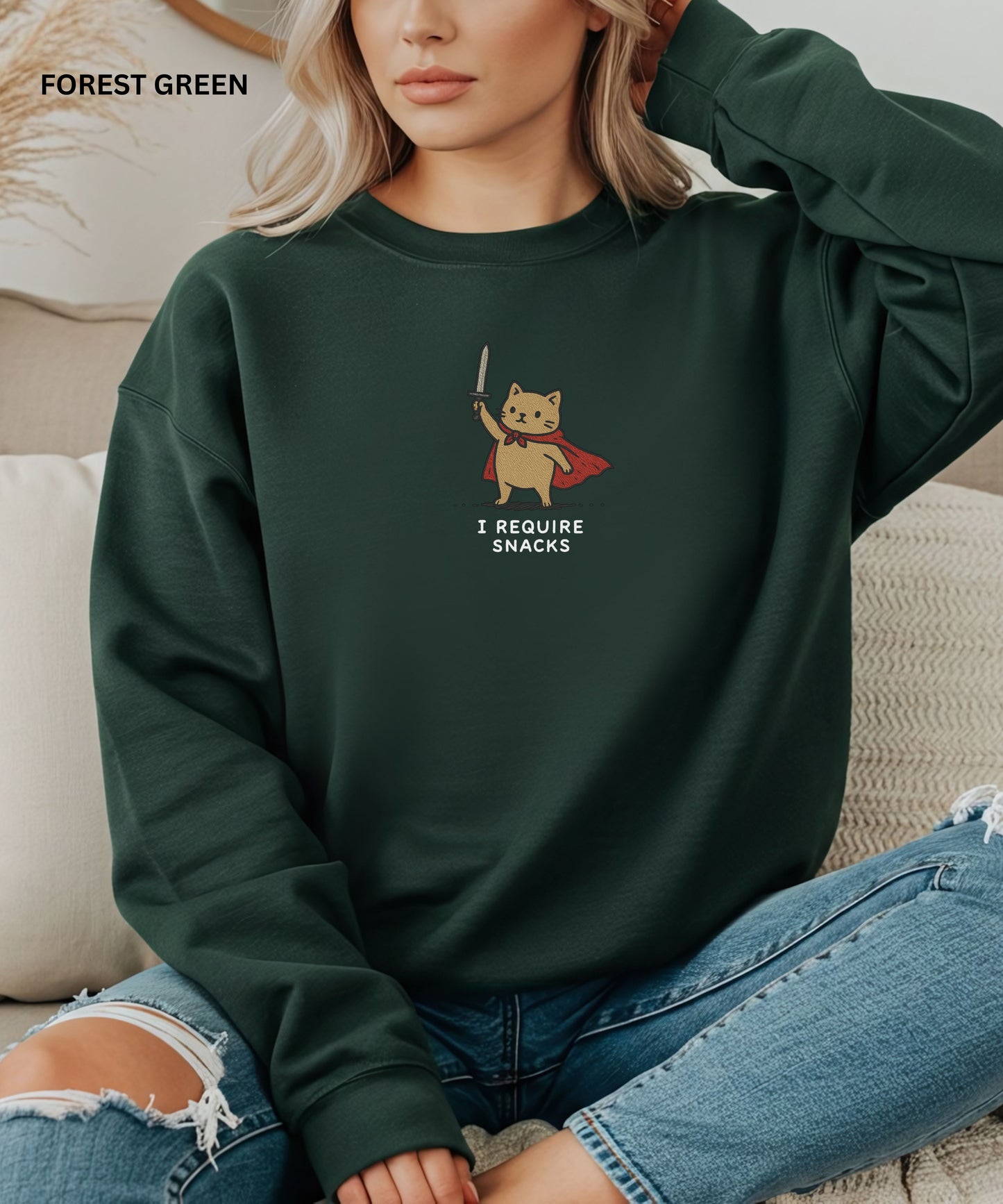 I Require Snacks Sweatshirt