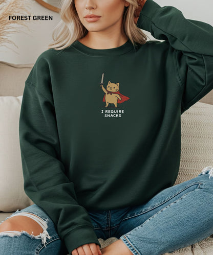 I Require Snacks Sweatshirt