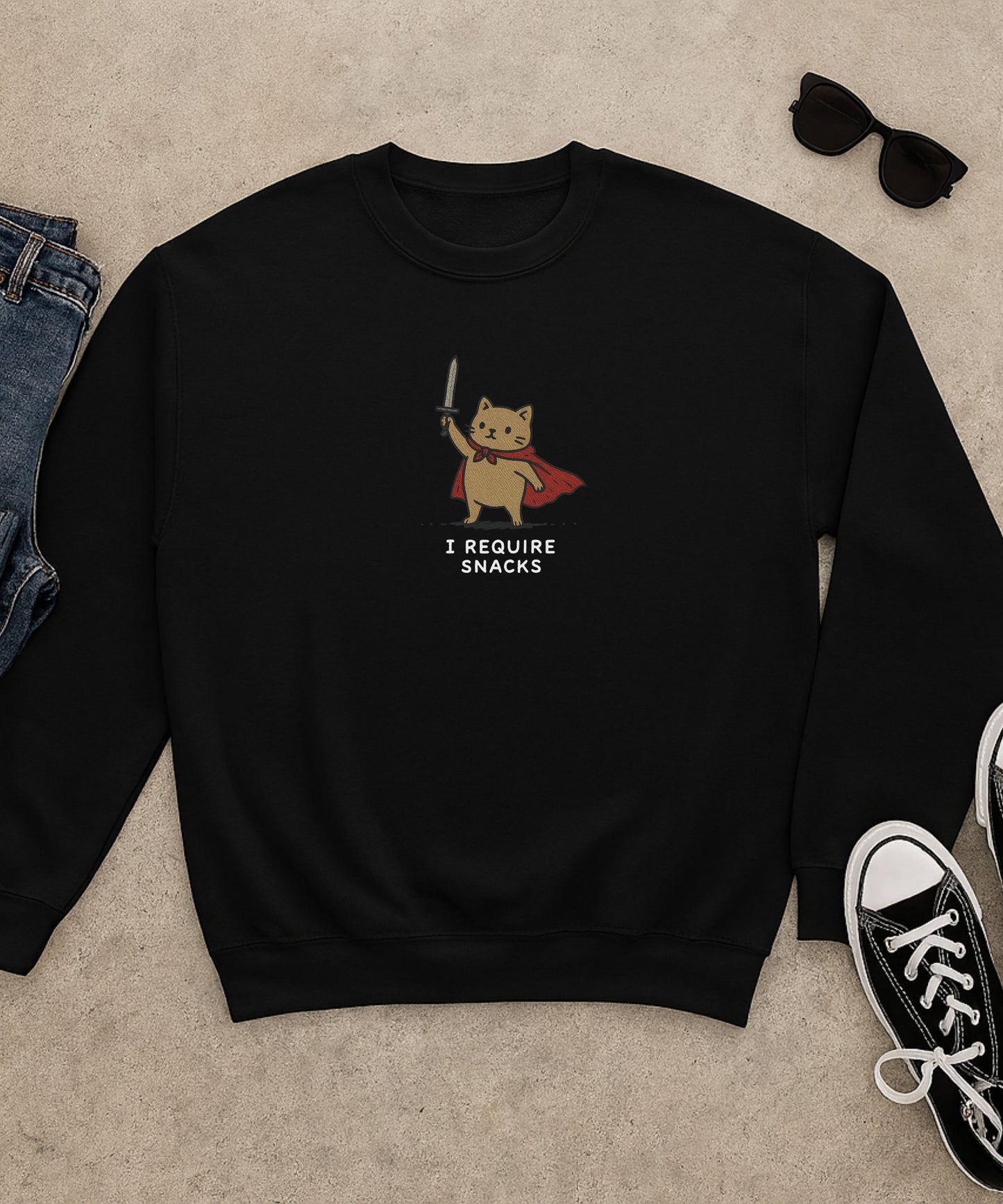 I Require Snacks Sweatshirt